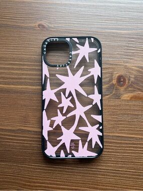 Casetify x Eggsdoodz Pink Stars Impact Case IPhone 14